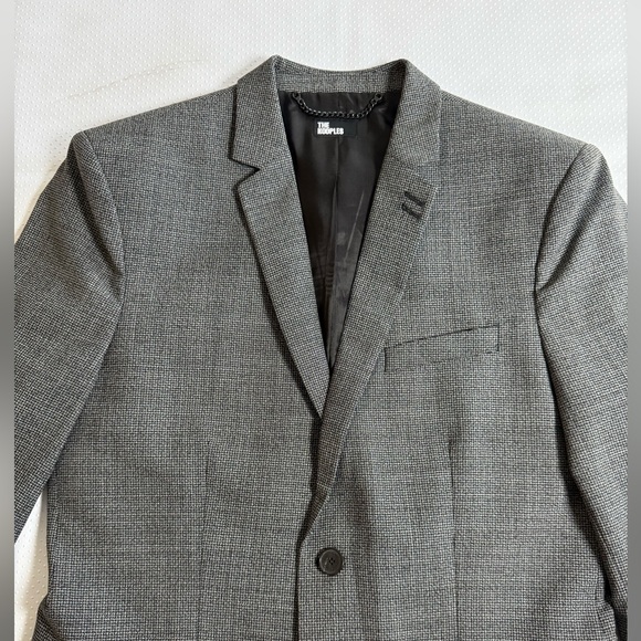 NWT The Kooples Gray Checkered Mens Blazer. Size FR 44, US XS - Picture 7 of 14
